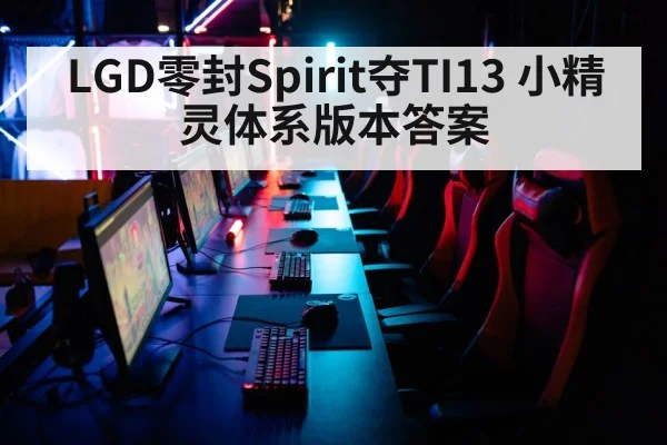 LGD零封Spirit夺TI13 小精灵体系版本答案